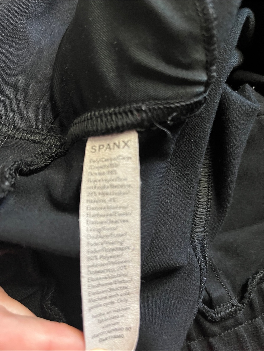 SPANX The Perfect Pant Jogger Black Pull-On Pants Front Patch Pockets M - Picture 8 of 10